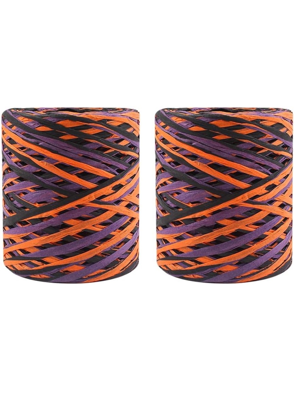 Rolls 150 m x 5 mm Halloween Raffia Paper Ribbon Gift Wrapping Raffia Twine nwt